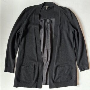 Cashmere & Silk long black cardigan women’s size medium